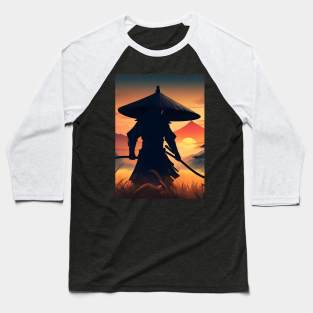 Samurai flat art Baseball T-Shirt